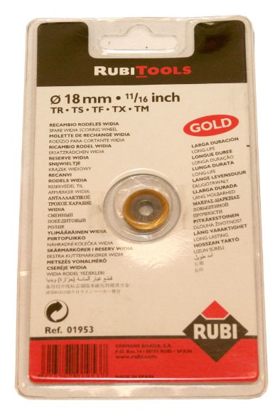 Bilde av Rubi skjærehjul gull 18mm