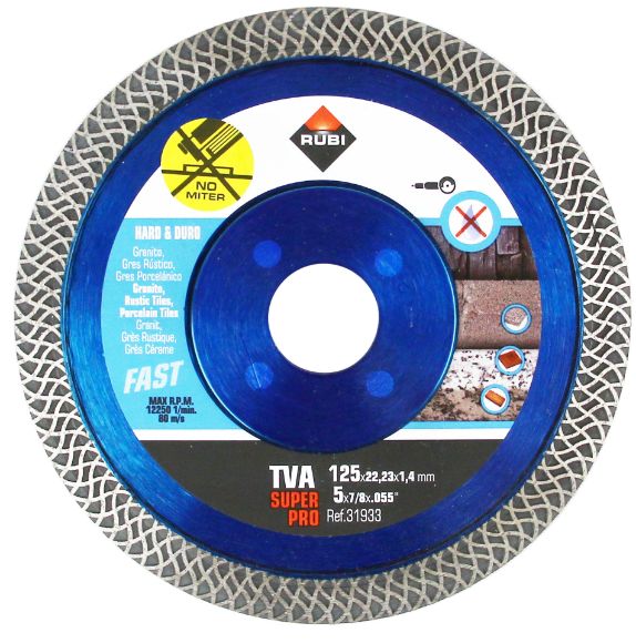 Bilde av Rubi Diamantblad TVA Superpro 125x22,2mm turbo