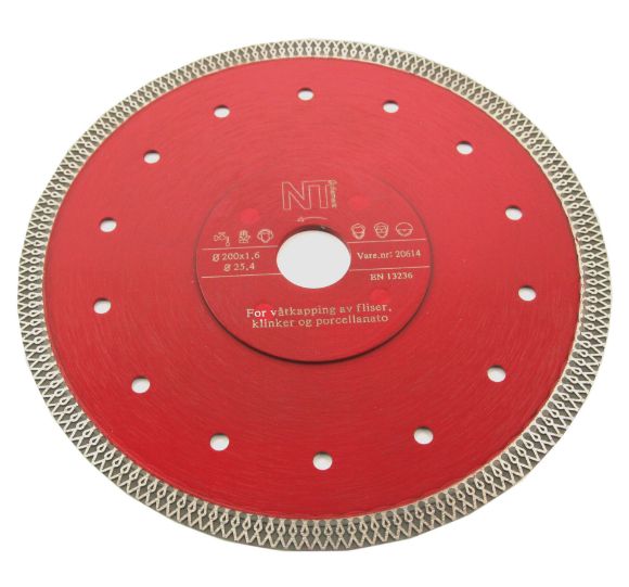 Bilde av NT super pro diamantblad for harde materialer 200x25,4