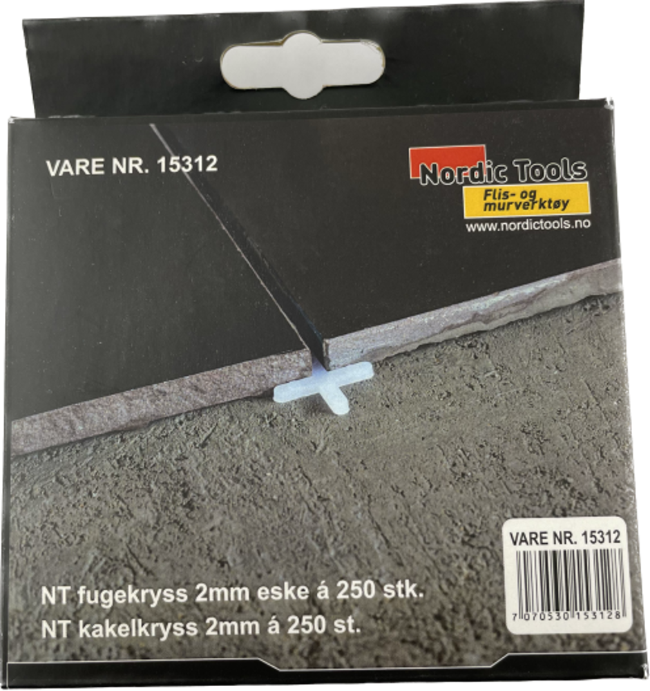 Bilde av NT fugekryss 2mm eske a 250 stk