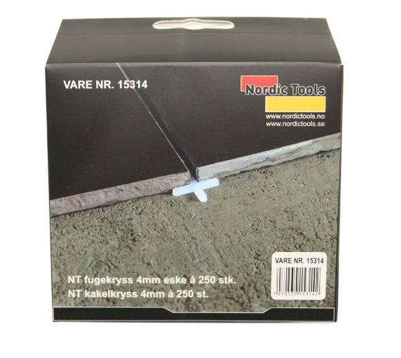 Bilde av NT fugekryss 4mm eske a 250 stk