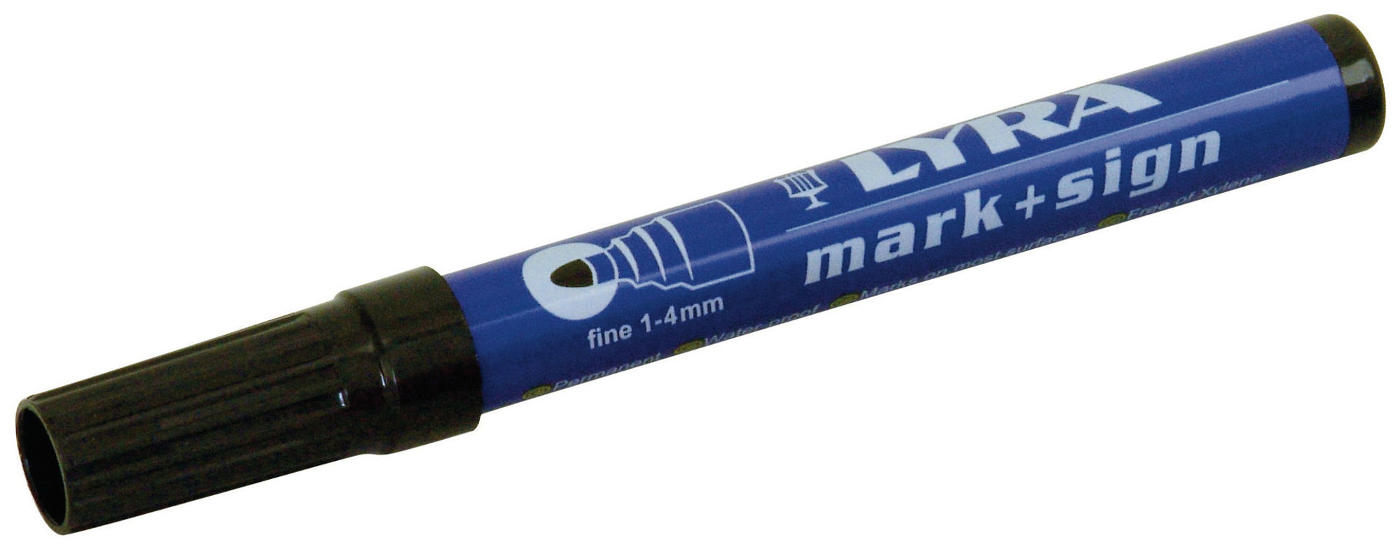 Bilde av MERKEPENN/TUSJ 1-4MM SORT VANNFAST LYRA
