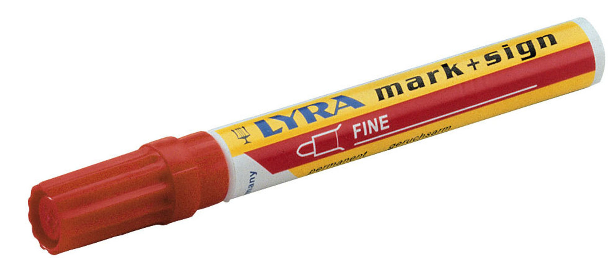 Bilde av MERKEPENN/TUSJ 1-4MM RØD VANNFAST LYRA
