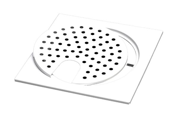 Bilde av SLUKRIST 20X20 M/U-M/JORD HVIT, AQUALEX