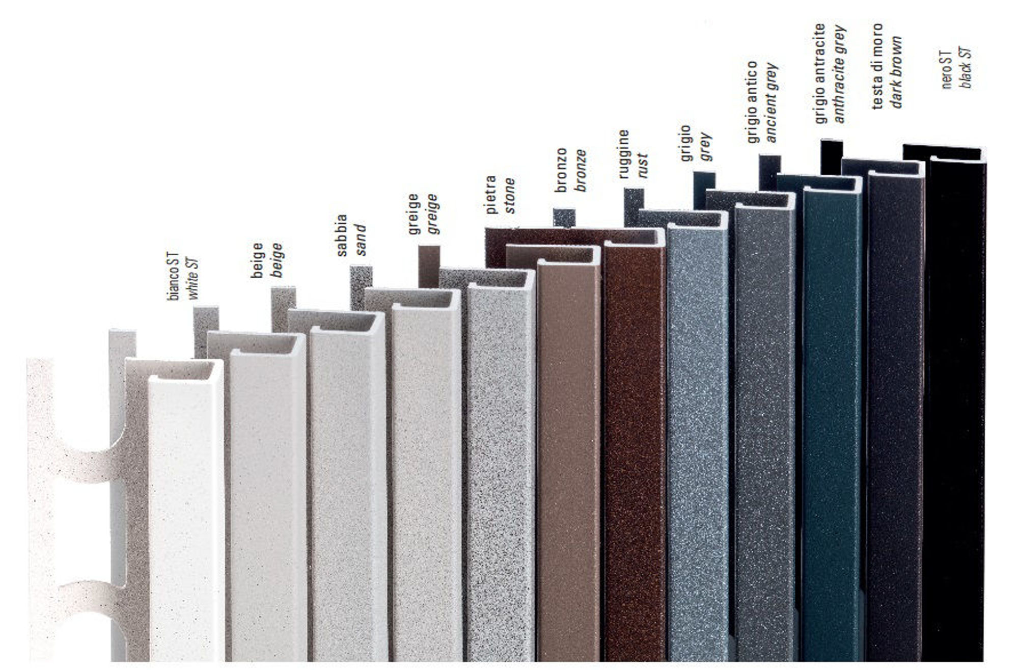 Bilde av HJØRNELIST FIRKANT ZQVN/11 STONE ALUMINIUM GREIGE 11MMX270CM, PROFILPAS