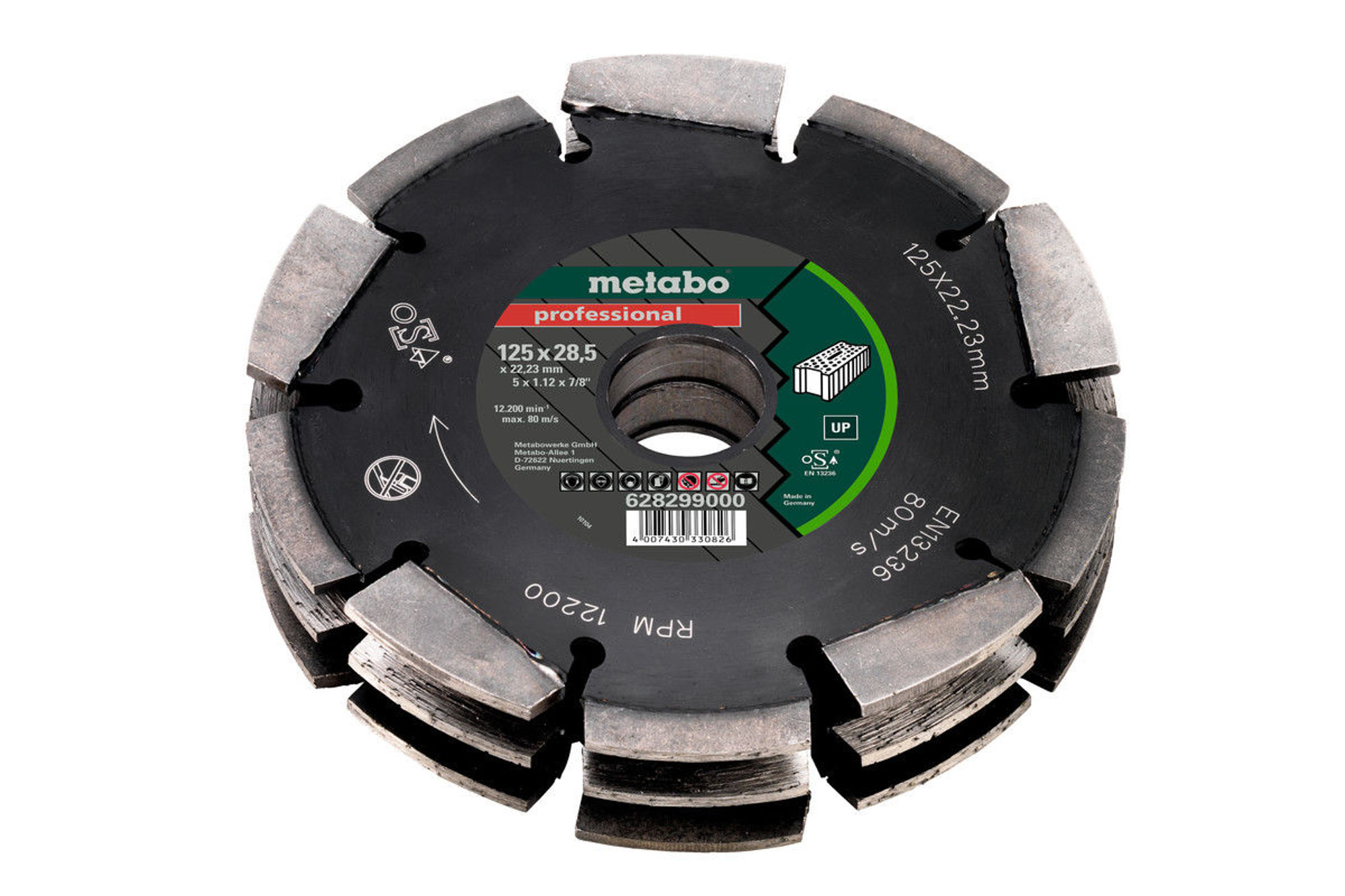 Bilde av KUTTESKIVE DIA-FS3 125X28,5X22,23MM UP, METABO