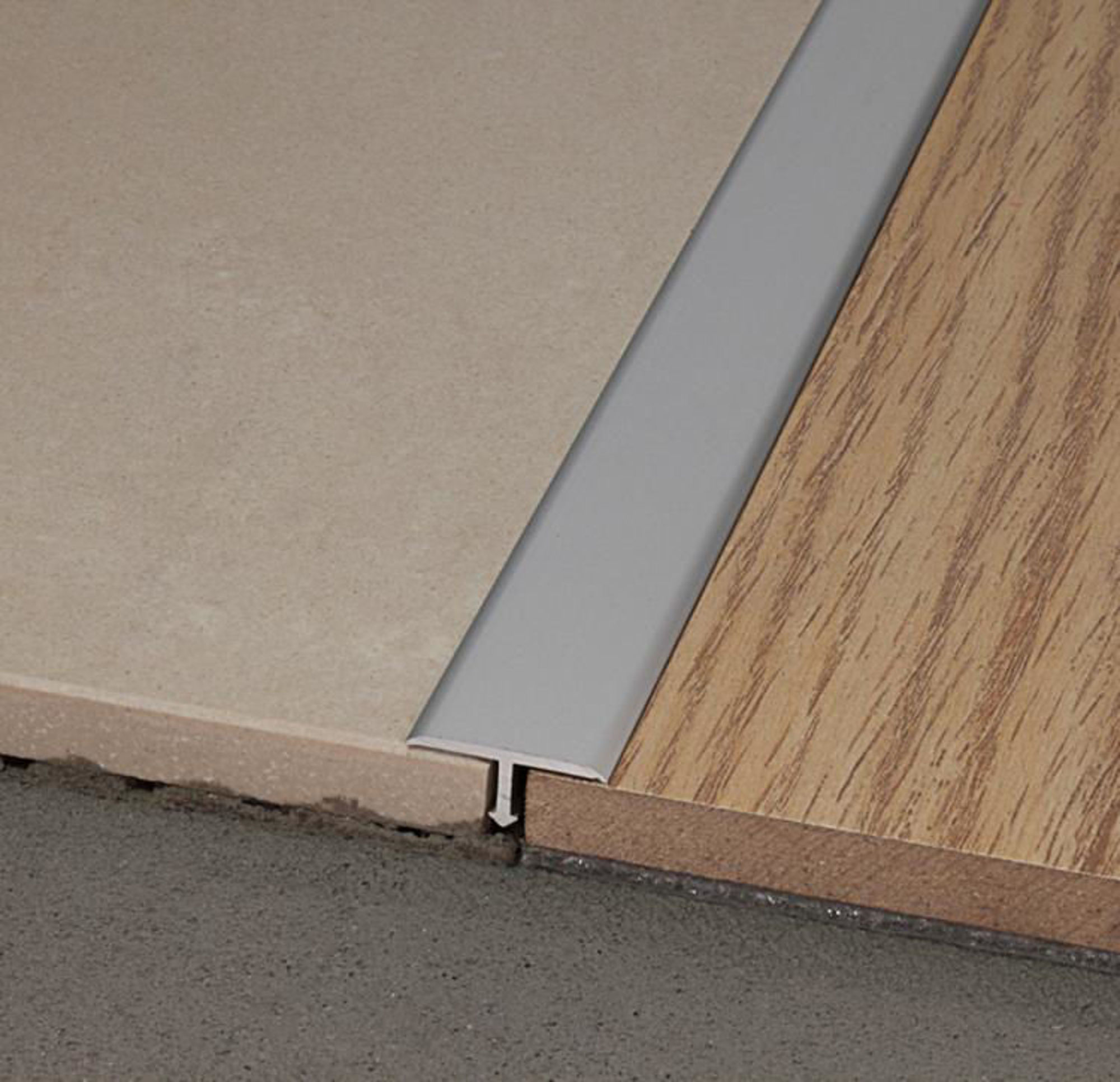 Bilde av OVERGANGSLIST 99/T/20 ALUMINIUM GULL 20MMX270CM, PROFILPAS