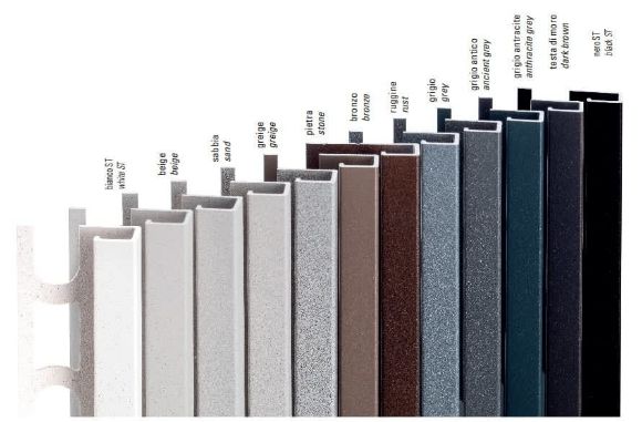 Bilde av HJØRNELIST FIRKANT ZQVN/11 CONCRETE ALUMINIUM SOLID WHITE 11MMX270CM, PROFILPAS