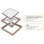 Bilde av Tebo slukrist Tile In børstet syrefast stål 20x20cm