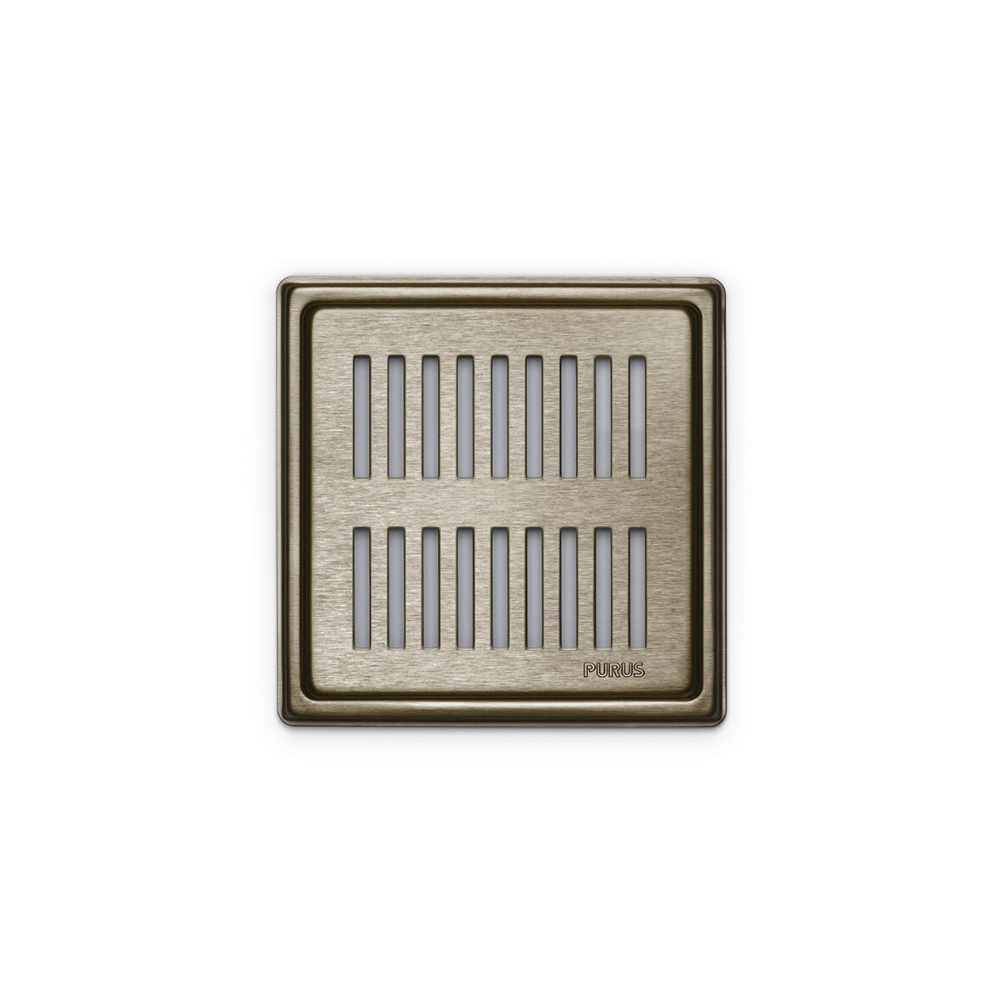 Bilde av Purus Square Rib bronse slukrist 154x154mm