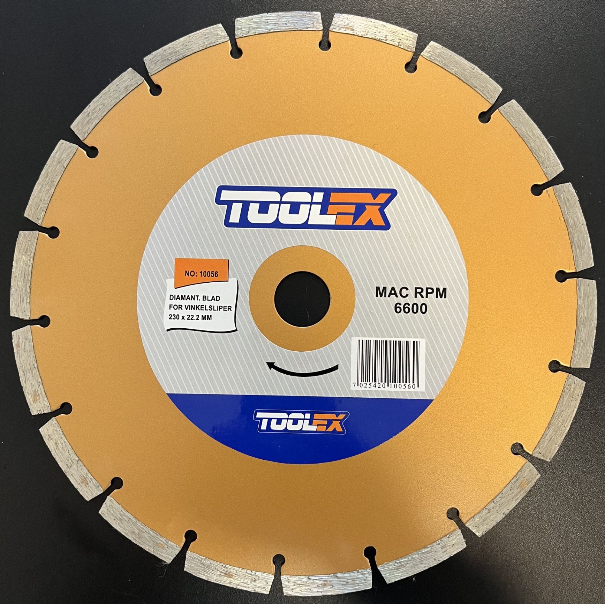 Bilde av Toolex dia.blad laser 230x22,2 tørr harde materialer