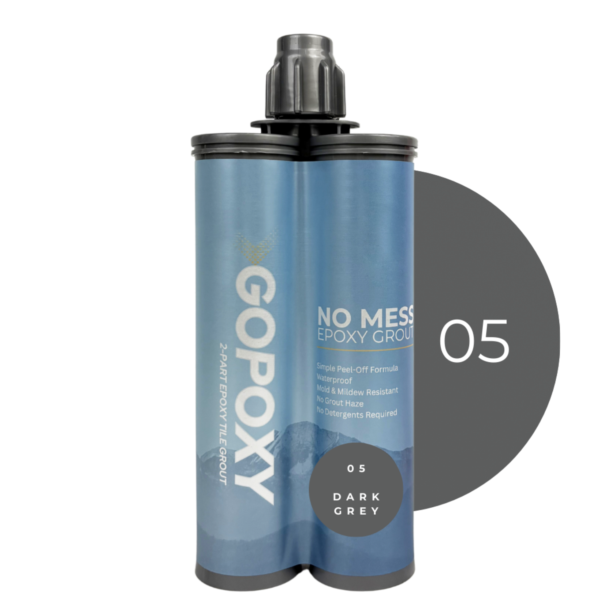 Bilde av GoPoxy Epoxyfug Dark Grey 400ml