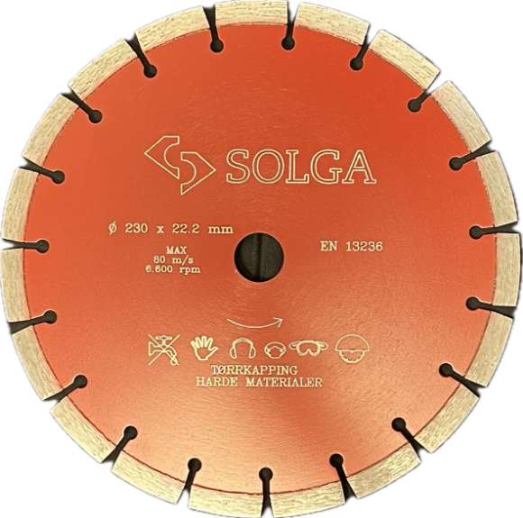 Bilde av Solga diam.blad 230x22,2 laser tørr harde materialer