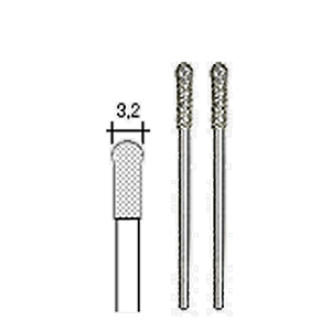 Bilde av Proxxon ballformet diamant slipestift Ø3,2, pkk a 2