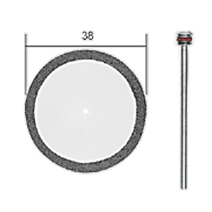Bilde av Proxxon slipe- og kappeskive for vinkelbor Ø38 m/holder