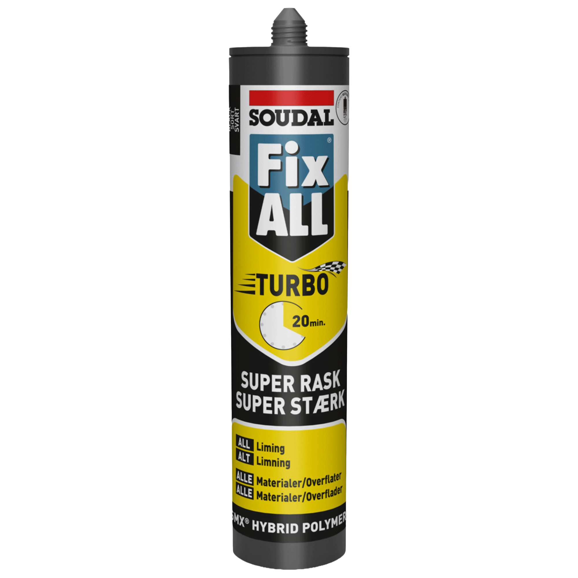 Bilde av Soudal Fix All Turbo Svart 290 ml