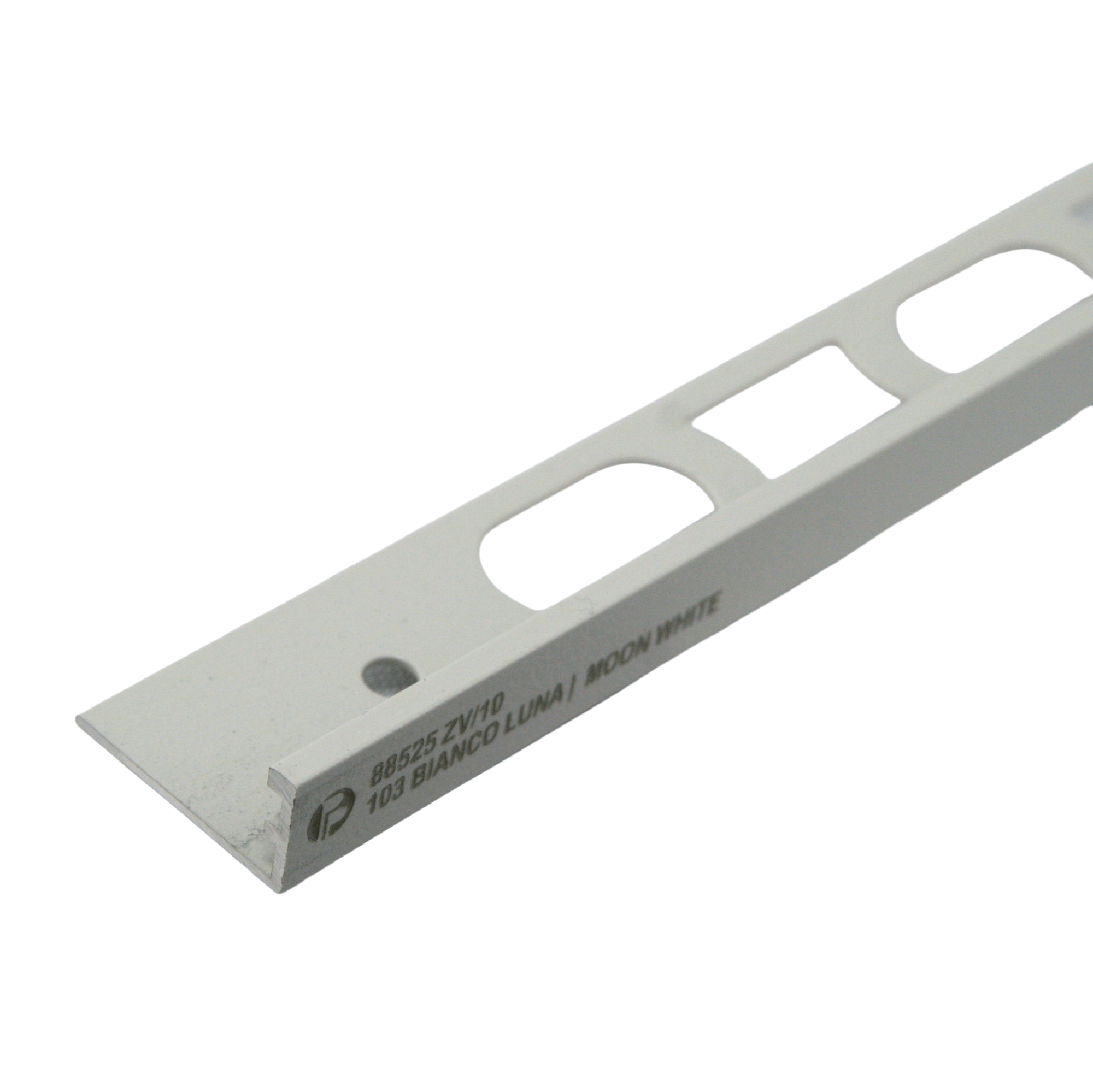 Bilde av Avslutningslist ZV/10 lakkert alu. kode 103 moon white