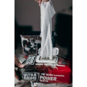 Bilde av Ultra Grime Pro Power Scrub XXL wipes 80 stk