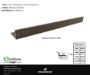 Bilde av AVSLUTNINGSLIST ZV/8 STONE ALUMINIUM BRONZE 8MMX270CM
